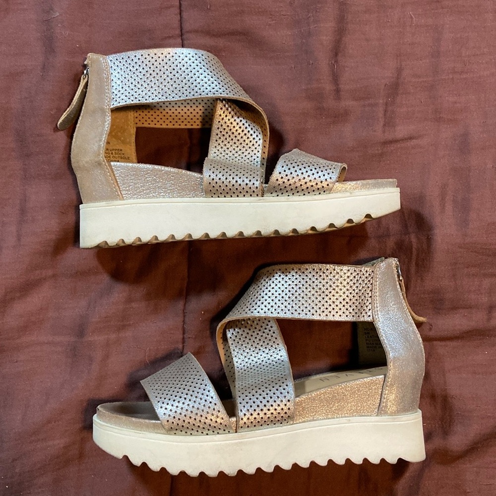 Wedged Sandals by Steven Brand.  GUC! - Picture 6 of 16